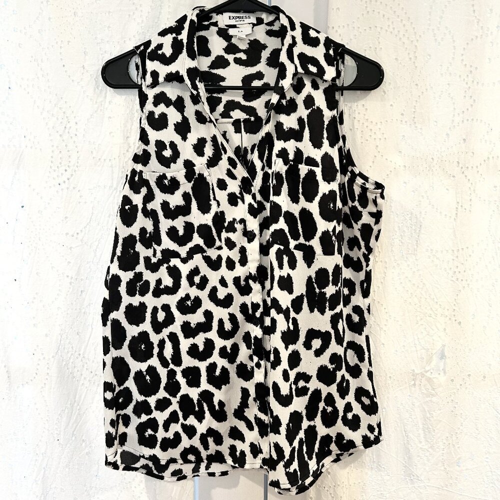Express Sleeveless Portofino Button Down